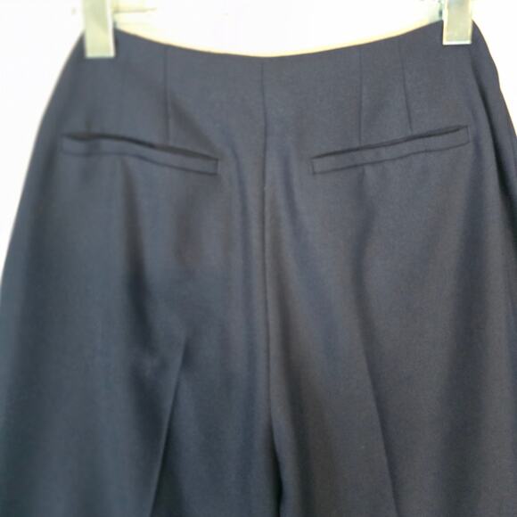 L.K. Bennett Martina Sailor Pant Crop Wide Leg Midnight Blue Size 6 NEW - Picture 6 of 9